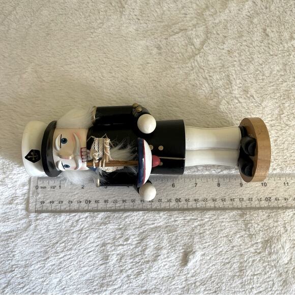 10" Sailor Wooden Nutcracker Nautical Christmas Decor Decoration Collectible - Picture 8 of 8